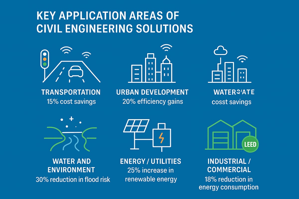 Key Application Areas of Civil Engineering Solutions
