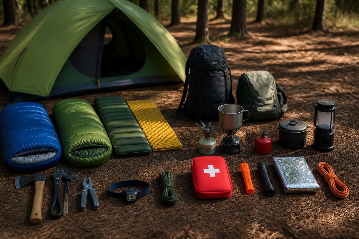 Camp gear organization system