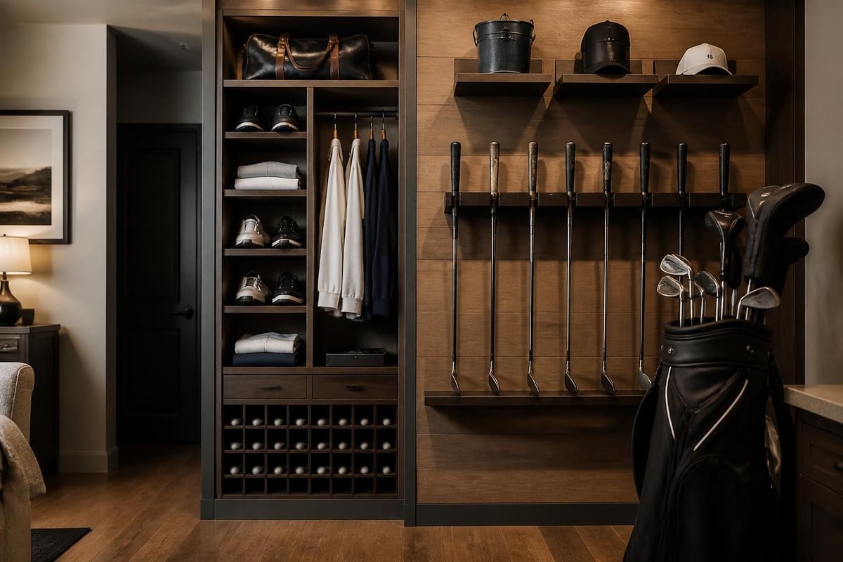 Golf equipment organization systems