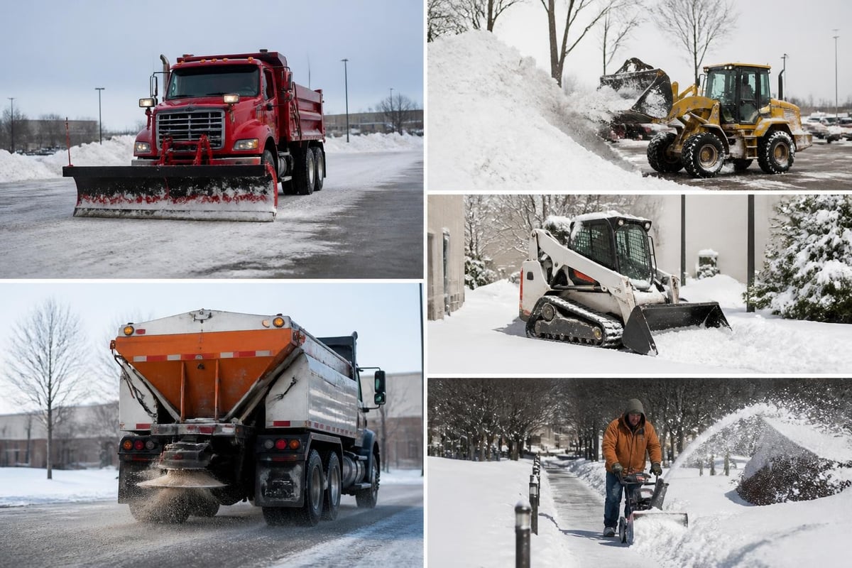 Commercial snow removal equipment types