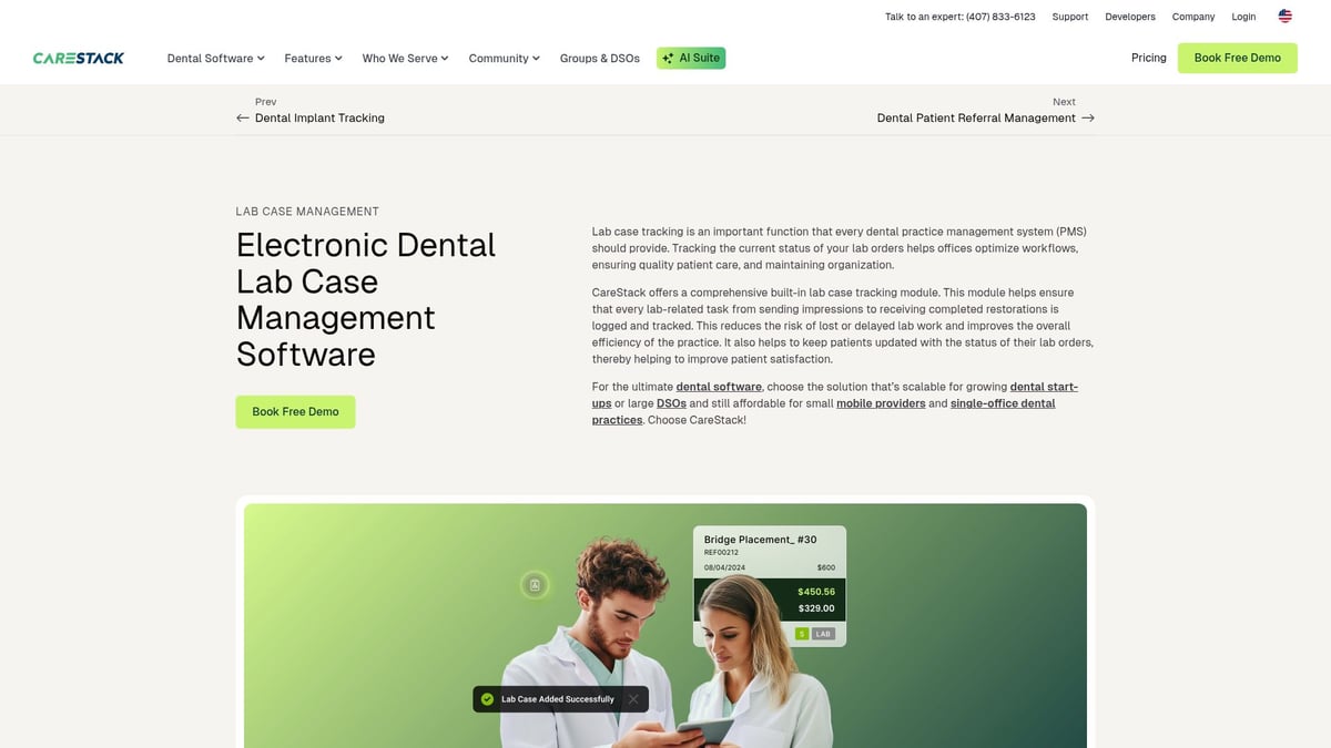 Top 7 Dental Lab Management Software Solutions for 2025 - CareStack Lab Case Management