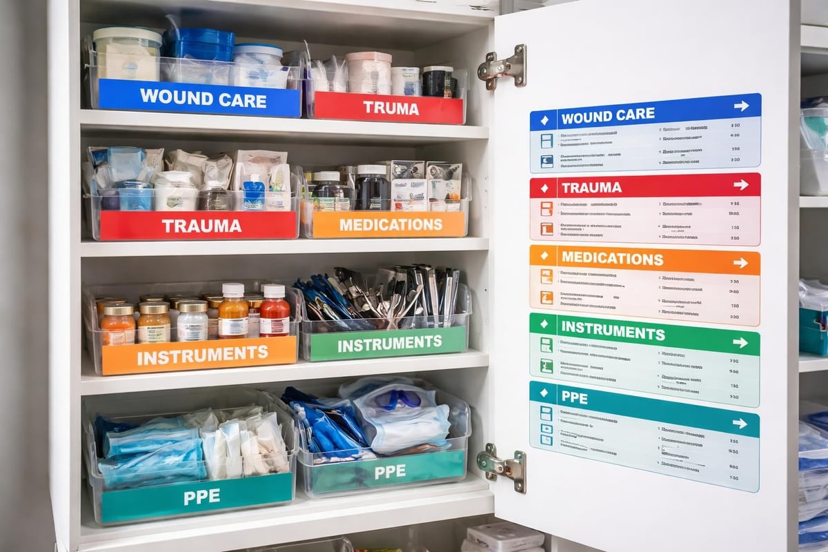 First aid supply categories