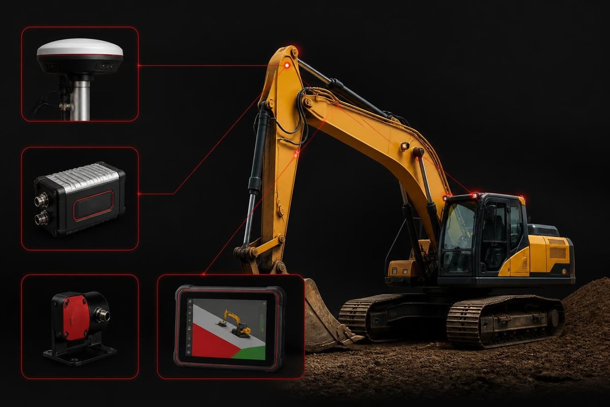 Trimble Earthworks system components