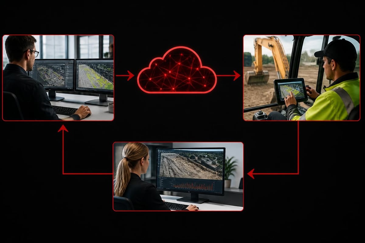 Machine control data workflow