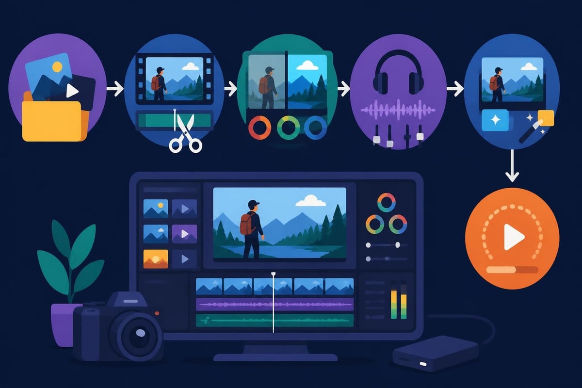Video editing timeline workflow