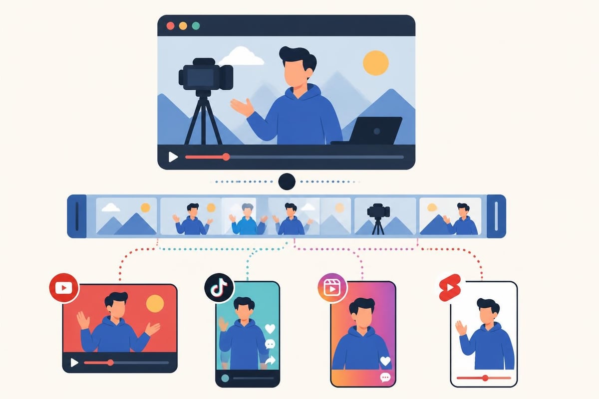Multi-platform vlog distribution