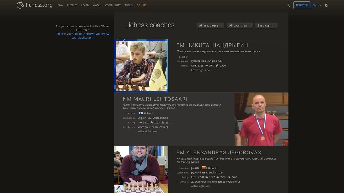 9 Essential Chess Instructors to Boost Your Game in 2026 - Lichess Coaches