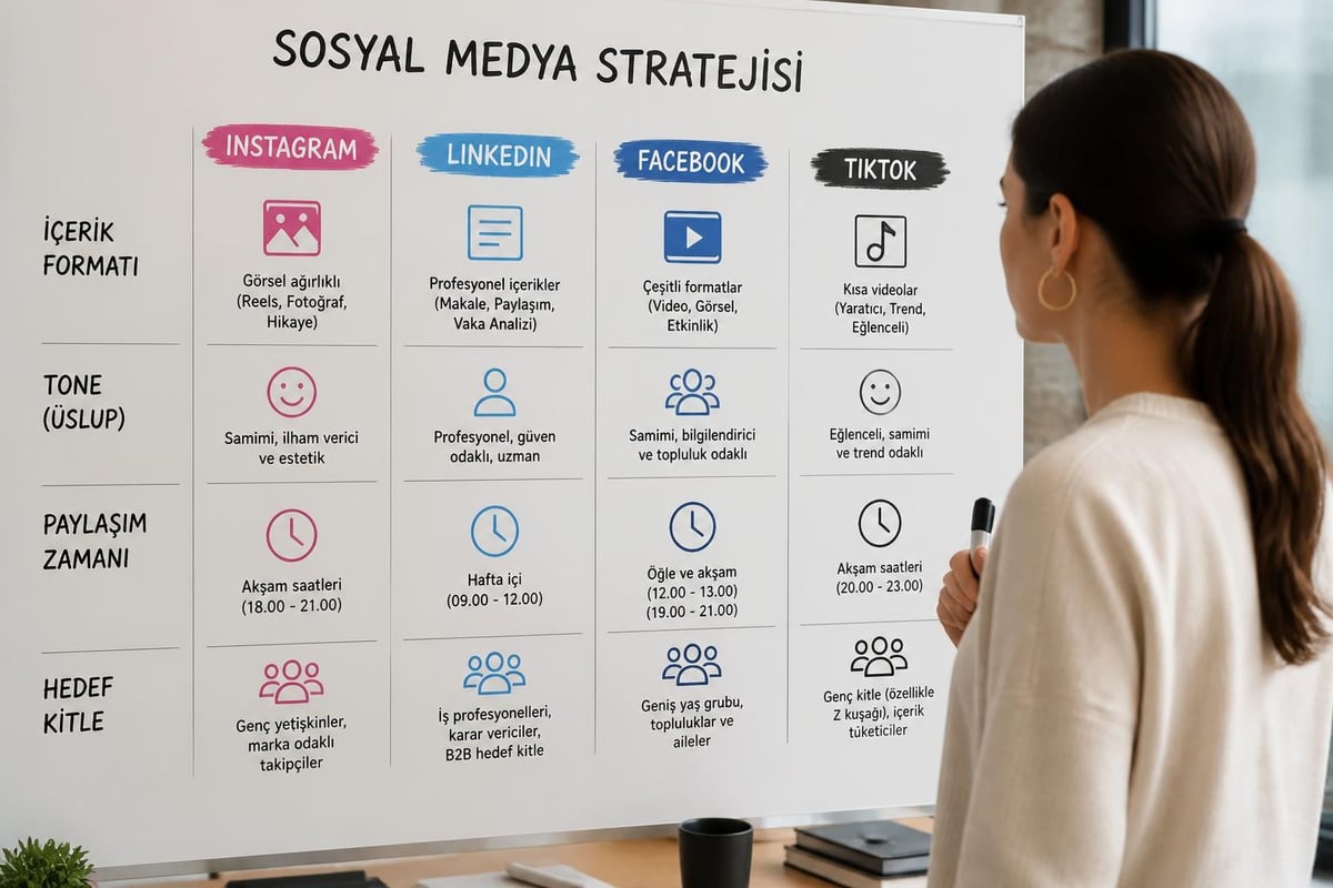 Platform bazlı içerik stratejisi