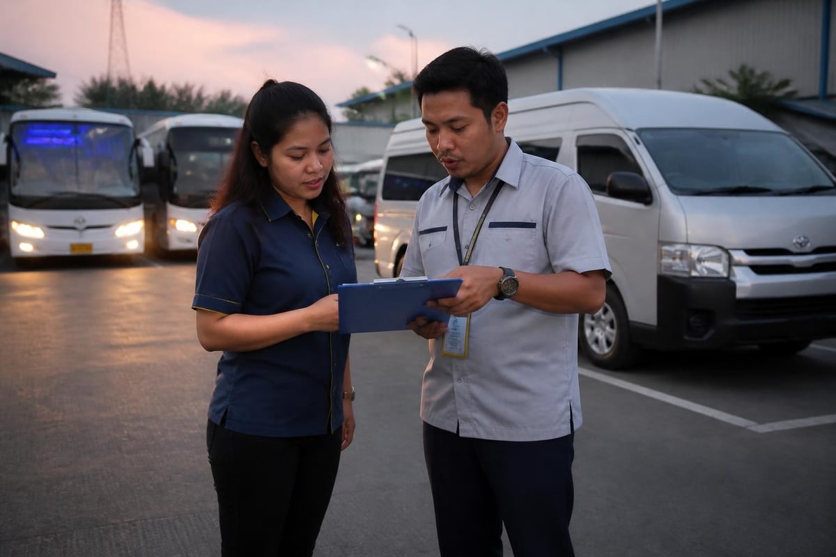 Sistem transportasi karyawan di kawasan industri