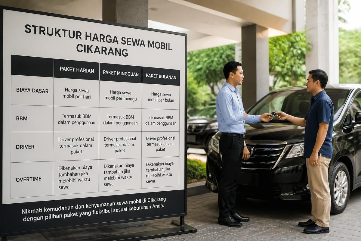 Perbandingan paket sewa kendaraan
