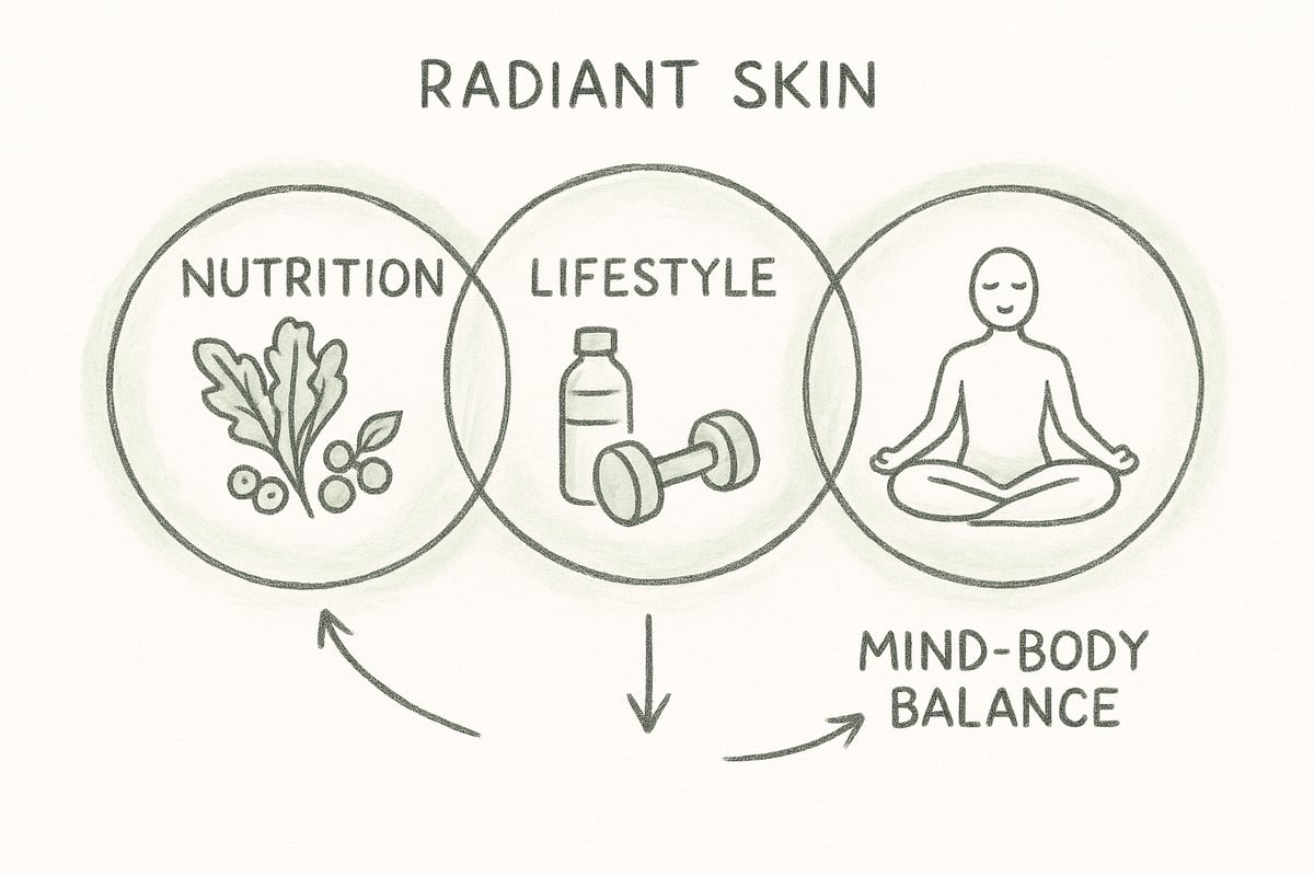 Foundations of Radiant Skin: Nutrition, Lifestyle, and Mind-Body Balance