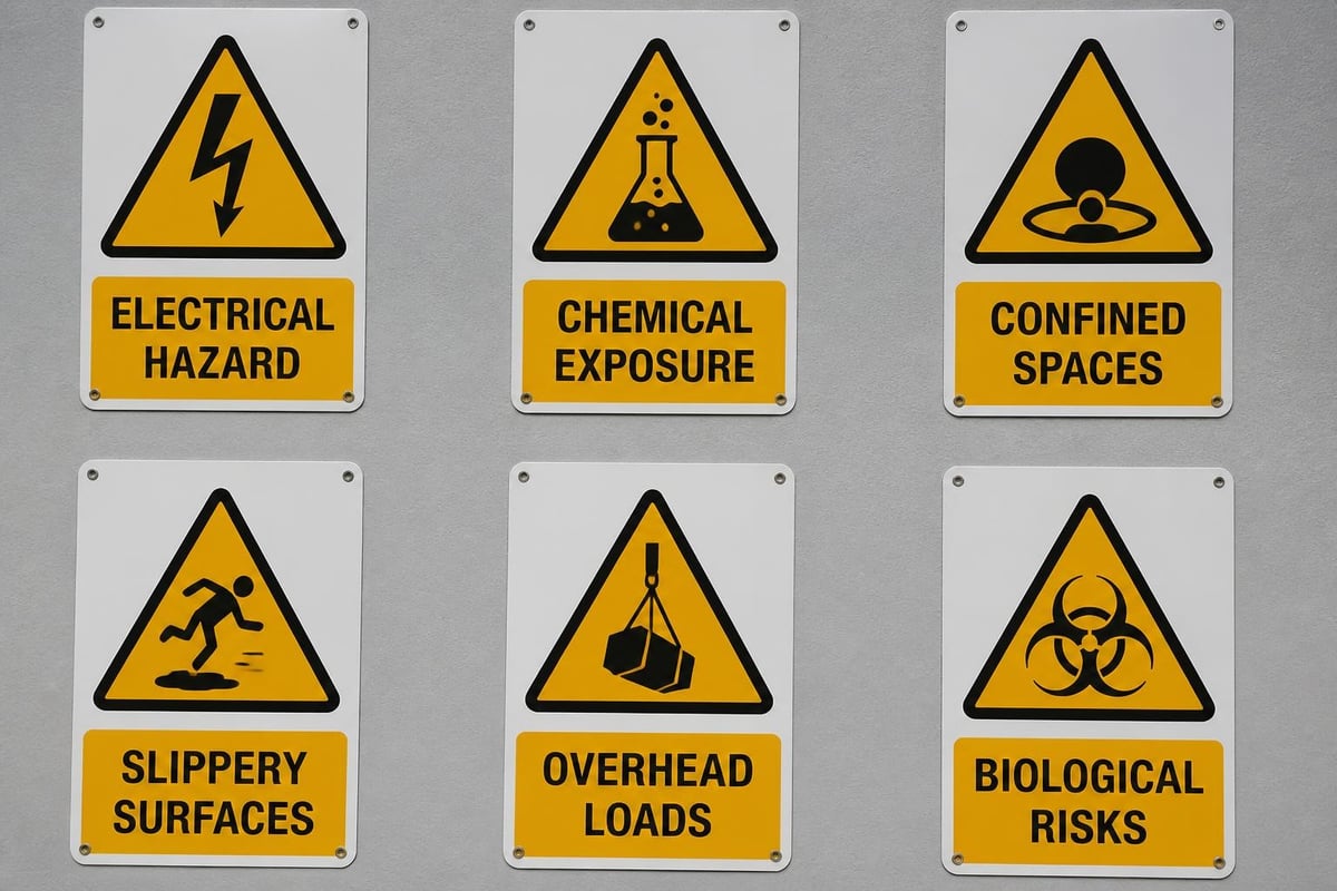 Warning sign categories
