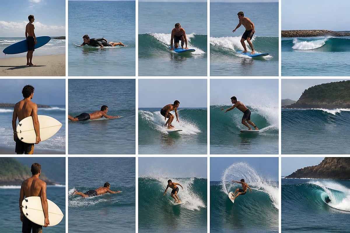 Surf progression stages