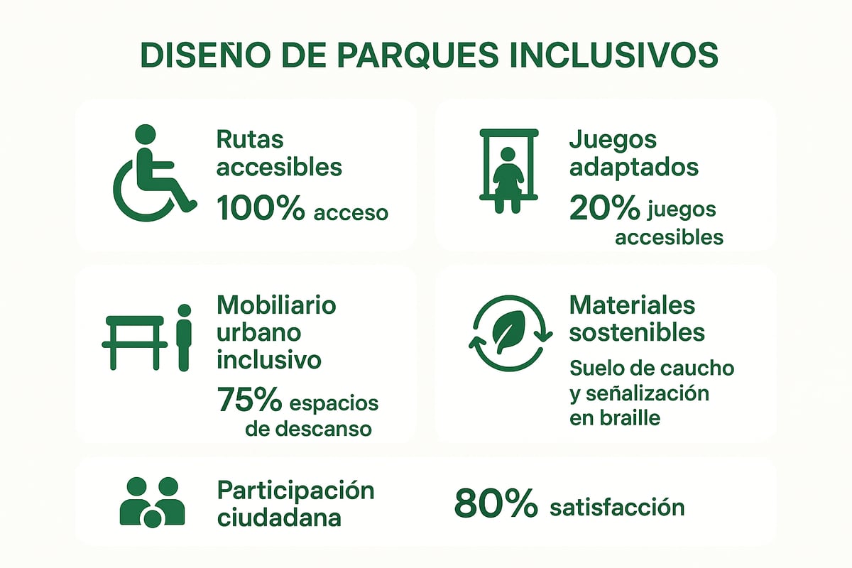 Elementos Clave del Diseño de Parques Inclusivos