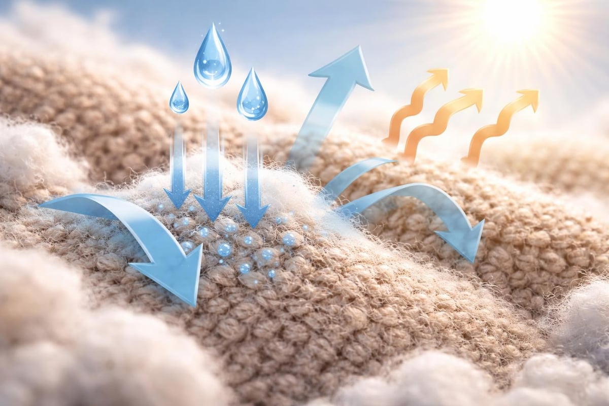 Cotton fiber breathability