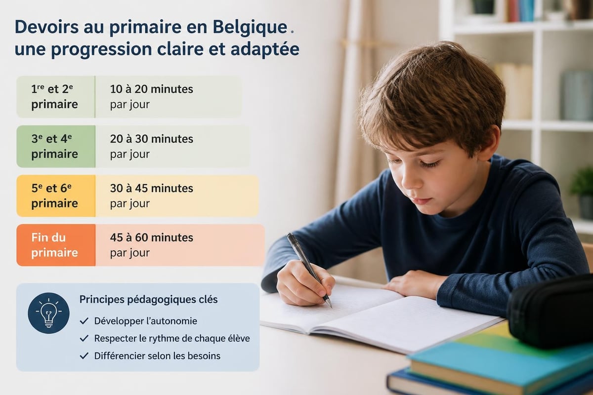 Recommandations temps devoirs