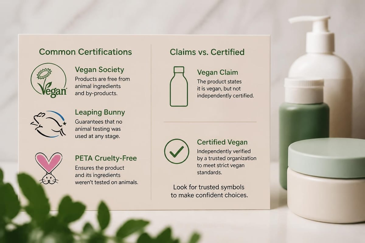 Vegan certification labels