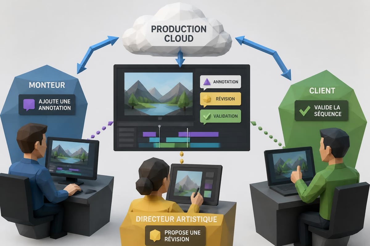 Workflow collaboratif de montage