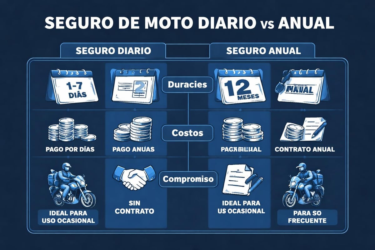 Comparativa seguros temporales vs anuales