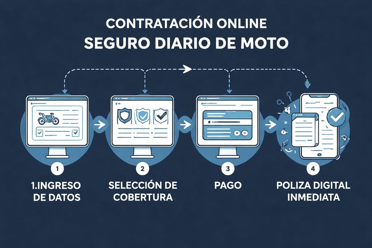 Contrataci&oacute;n online seguro moto temporal
