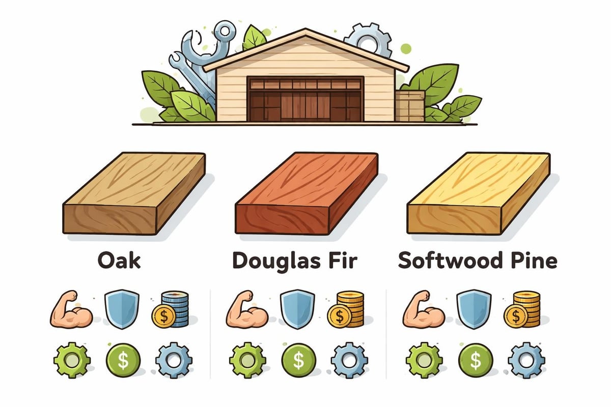Timber species comparison for garages