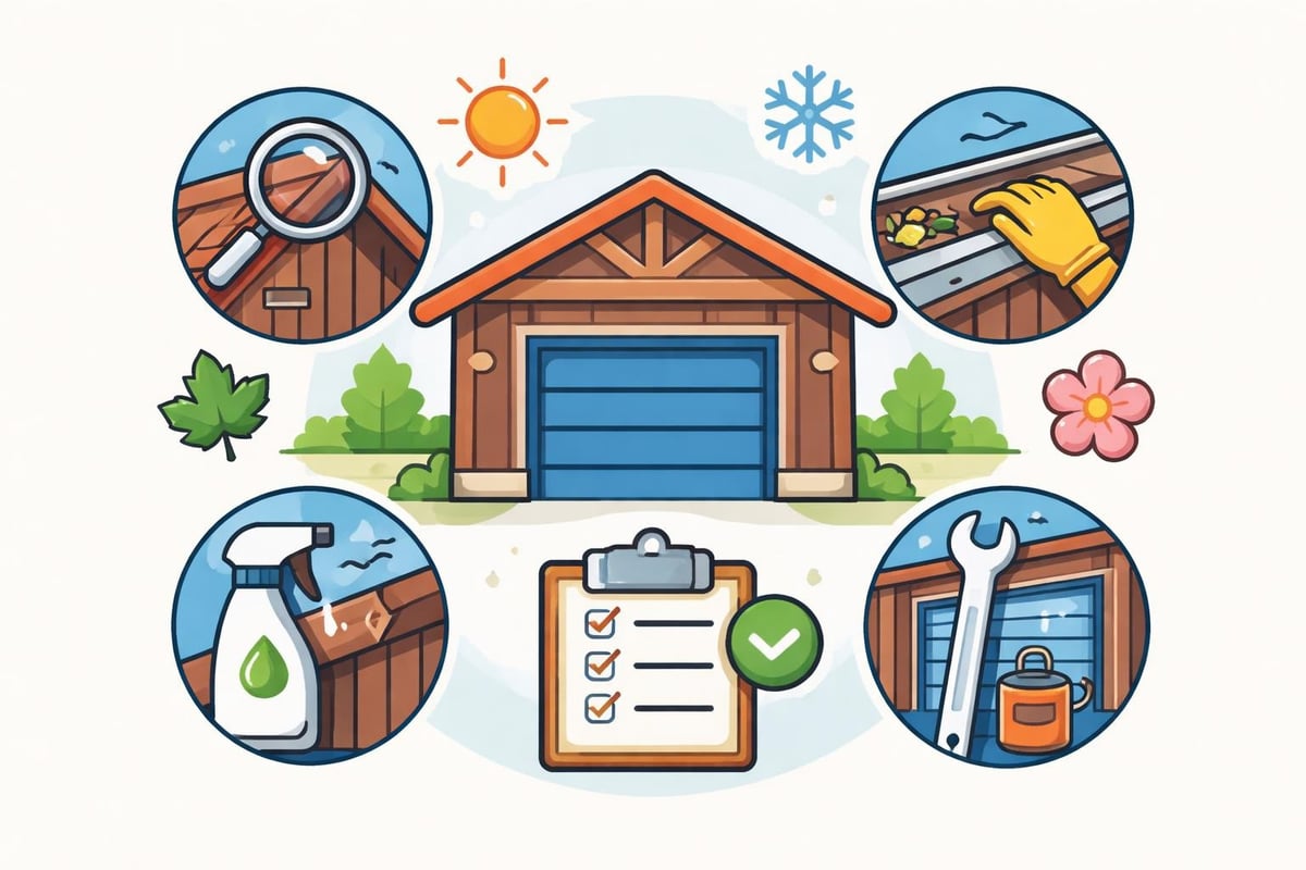 Wooden garage maintenance schedule