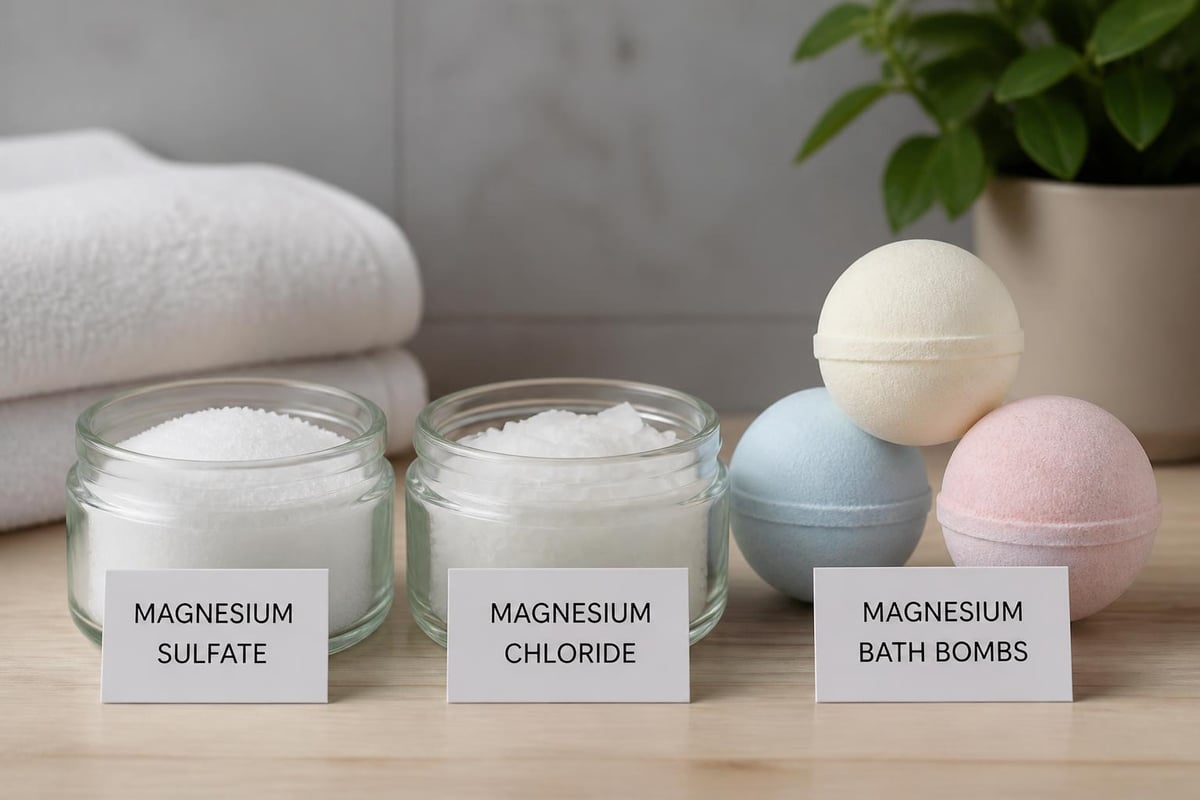 Types of magnesium for bath therapy