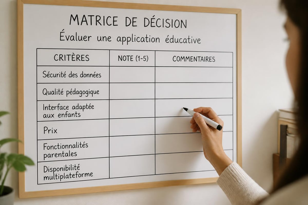 Grille d'évaluation application