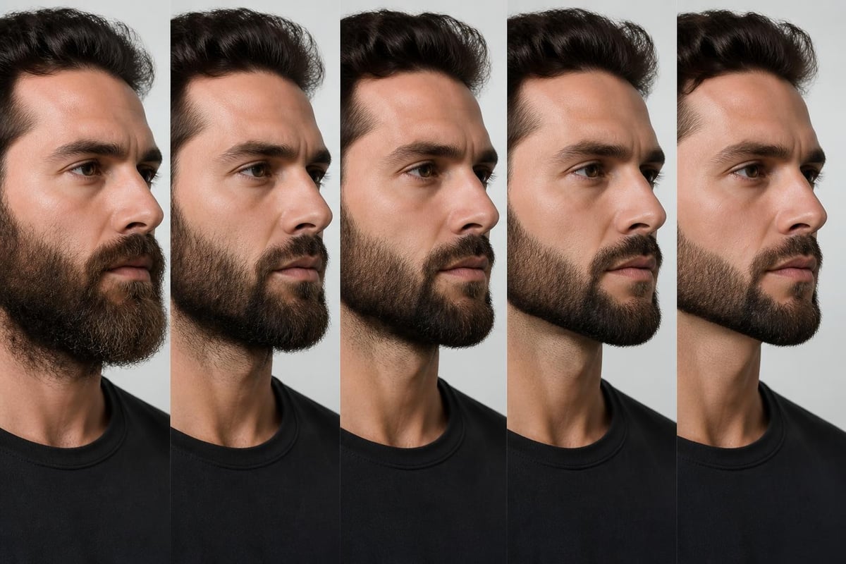 Sparta beard grooming technique