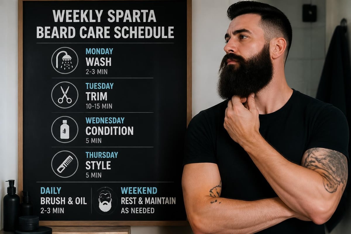 Sparta beard maintenance routine