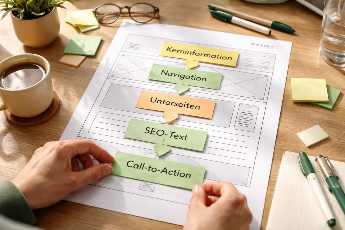 Minimalistische Content-Strategie