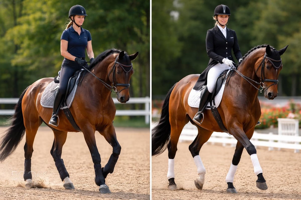 Training versus competition apparel