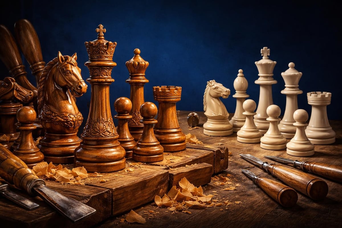 Chess piece craftsmanship