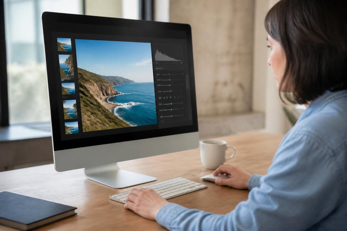 Online photo effects workflow