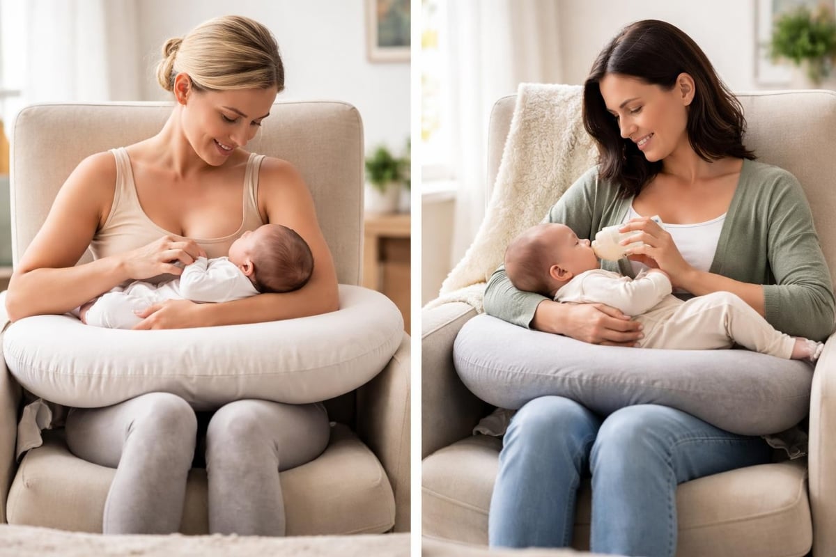 Ergonomic nursing position for mothers