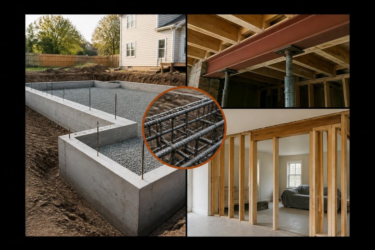 Foundation and structural requirements for additions