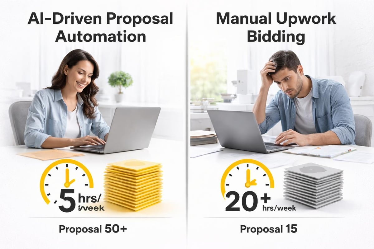 AI automation versus manual work comparison