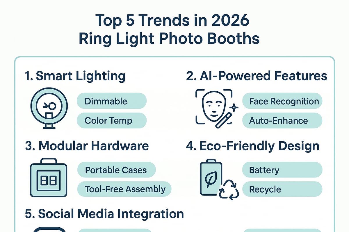 Trends and Innovations in 2026 Ring Light Photo Booths