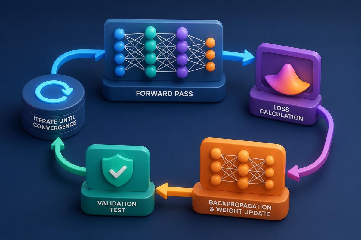 Neural network training process
