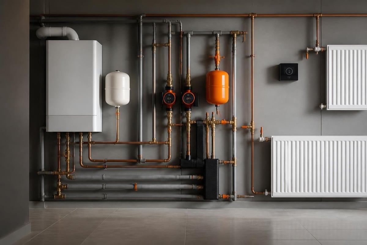 Central heating system components
