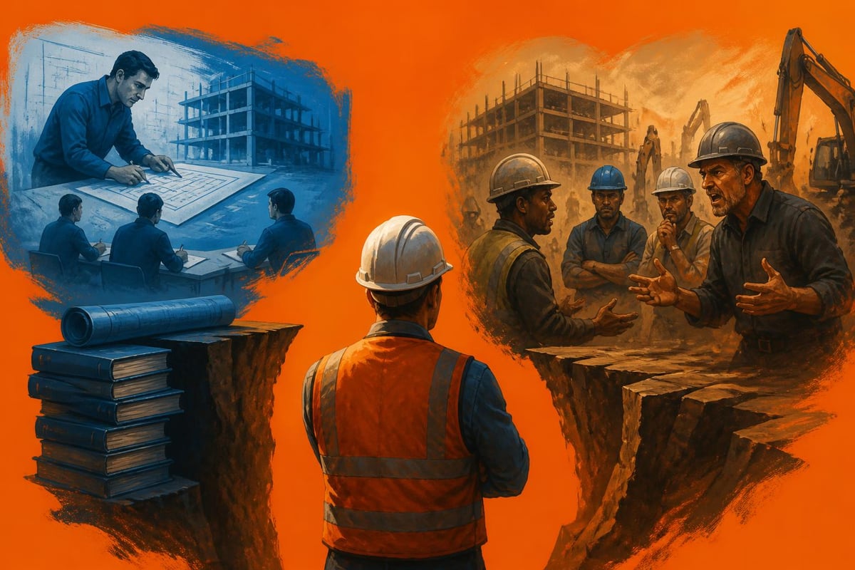 Gap between technical training and leadership skills