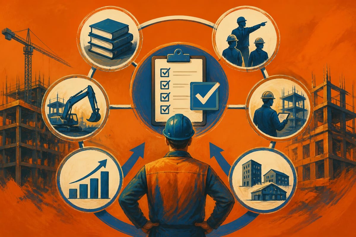 Evaluation criteria for construction management training