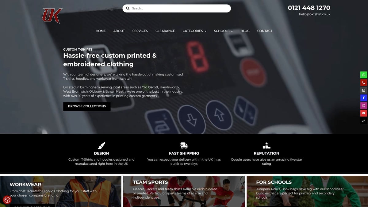 7 Best Printing Clothes Shops Near Me in 2026 - OK T-Shirt – Birmingham’s Custom Clothing Experts