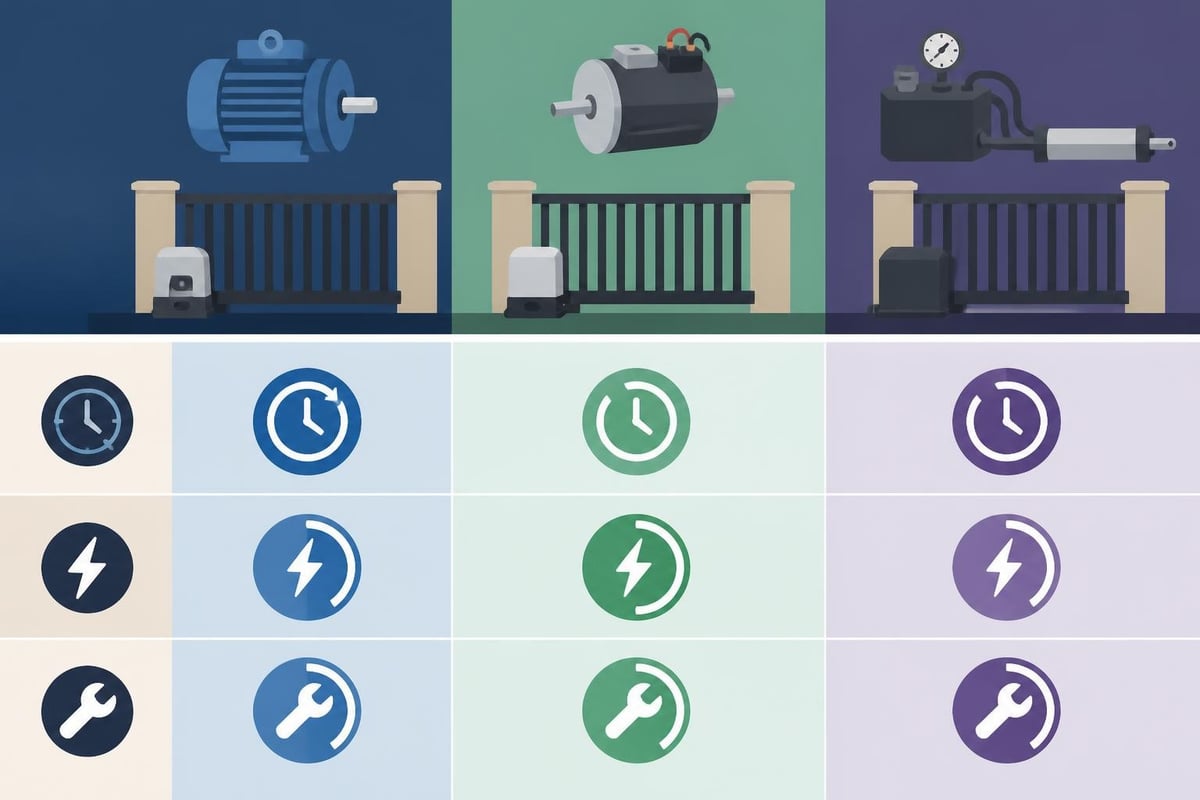 Gate Opener Motor Types Comparison