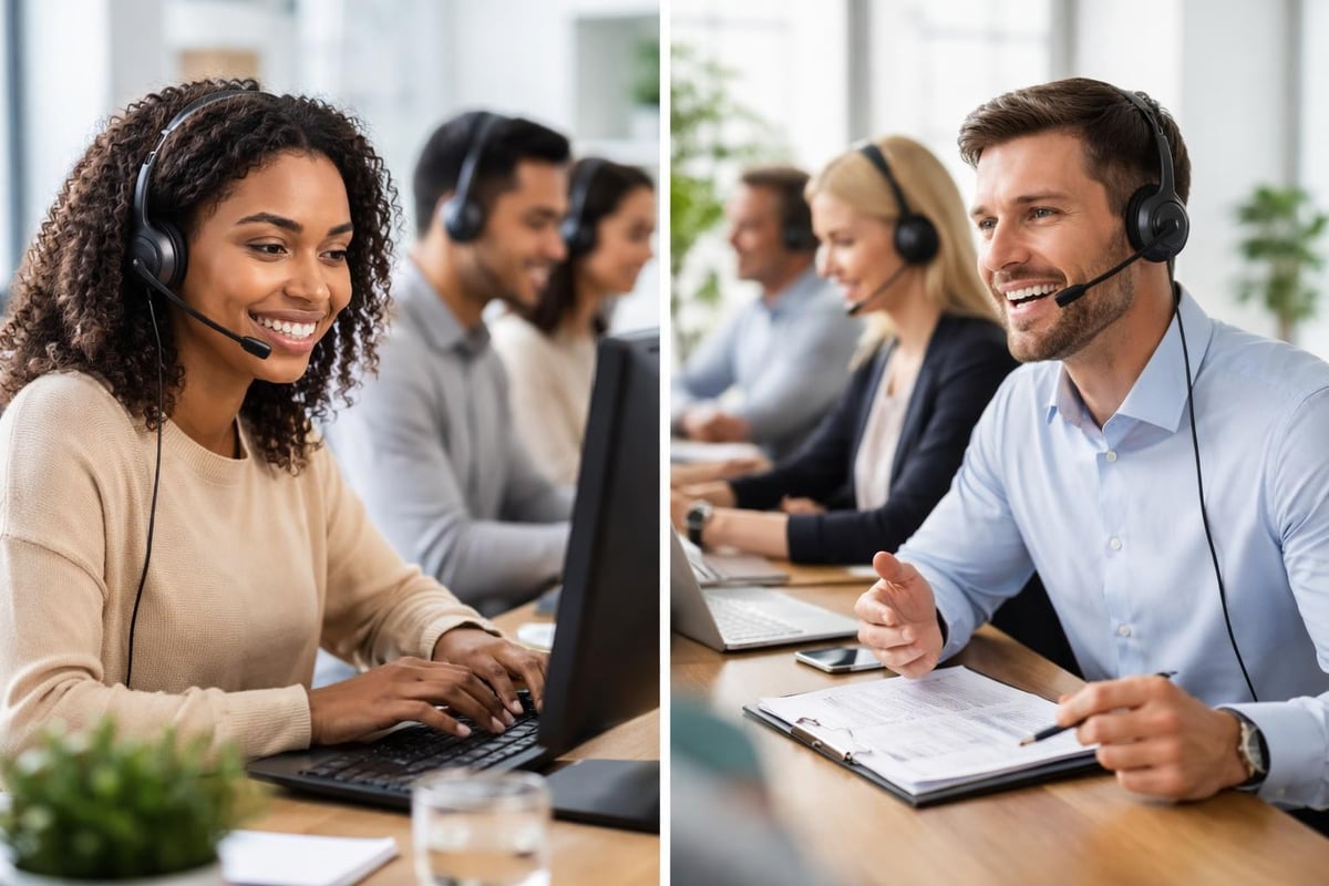 Inbound versus outbound call flow