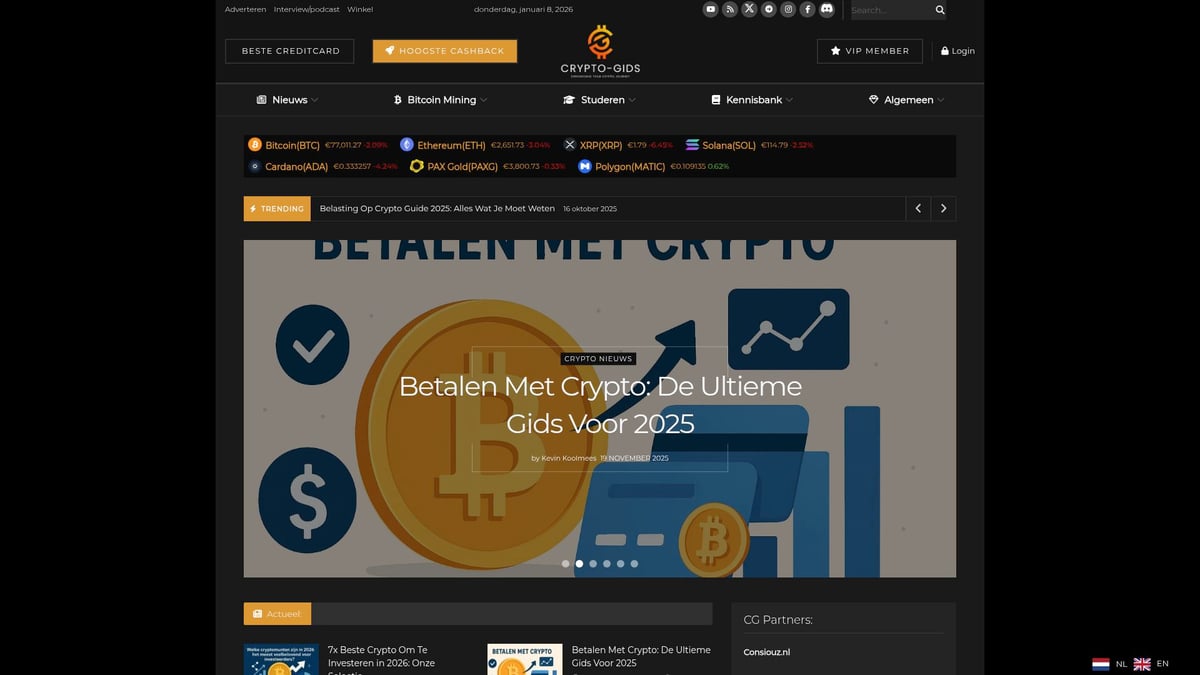 Top 7 Beste Crypto Platform Nederland Voor 2026 Ontdekt - Crypto-Gids.nl: Jouw Gids voor Crypto Platform Vergelijkingen