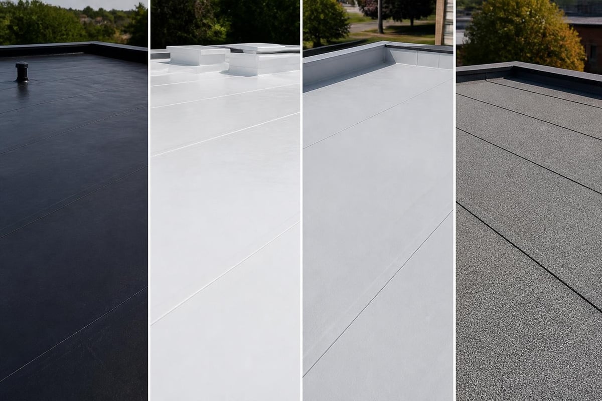 Flat roof material comparison