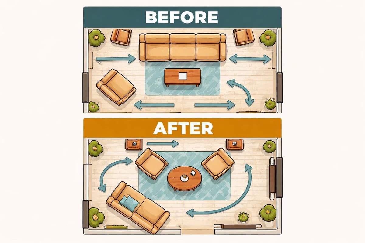 Furniture arrangement strategies