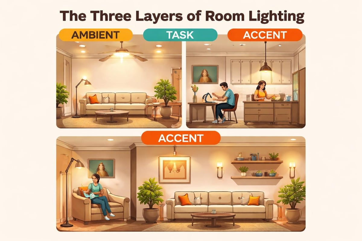 Layered lighting approach