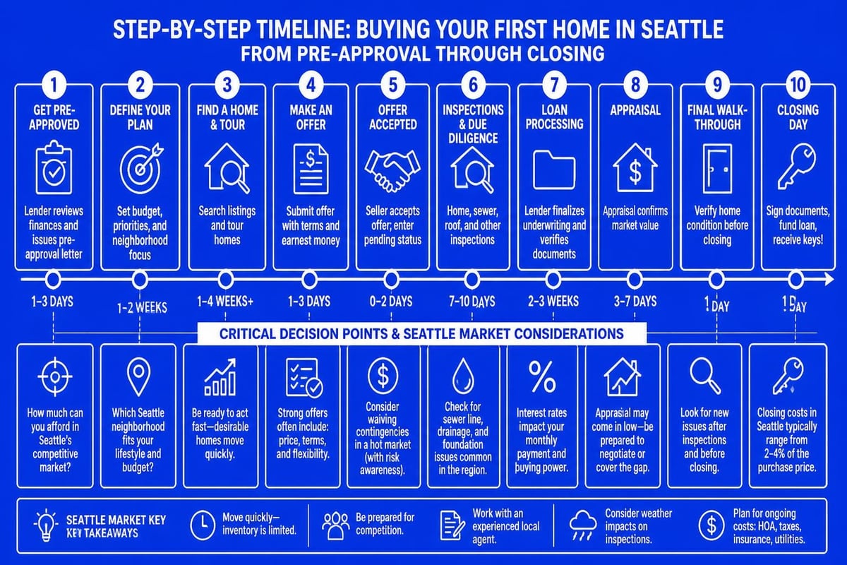 First home buying timeline